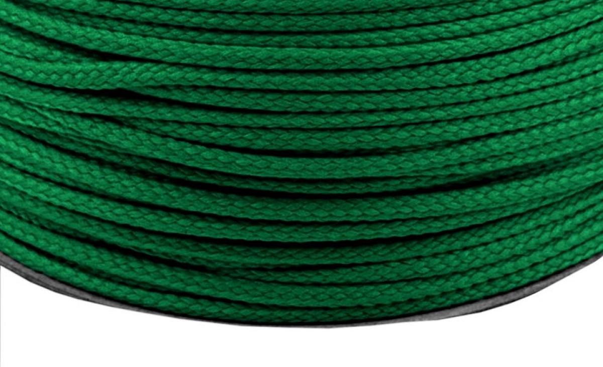 Kordel uni - grün  Ø4mm Polyester